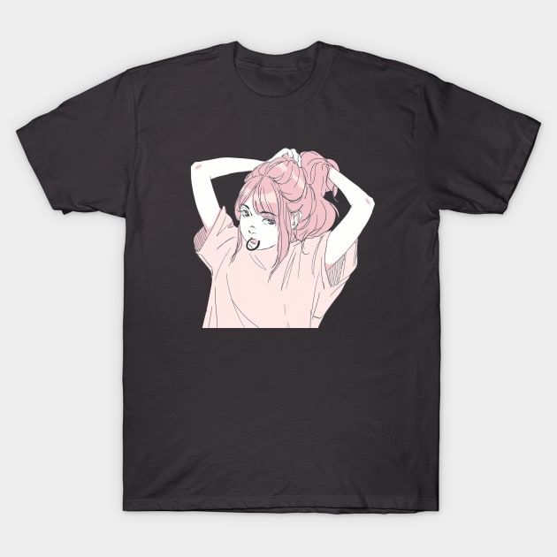 Ponytail T-Shirt by eatslugs